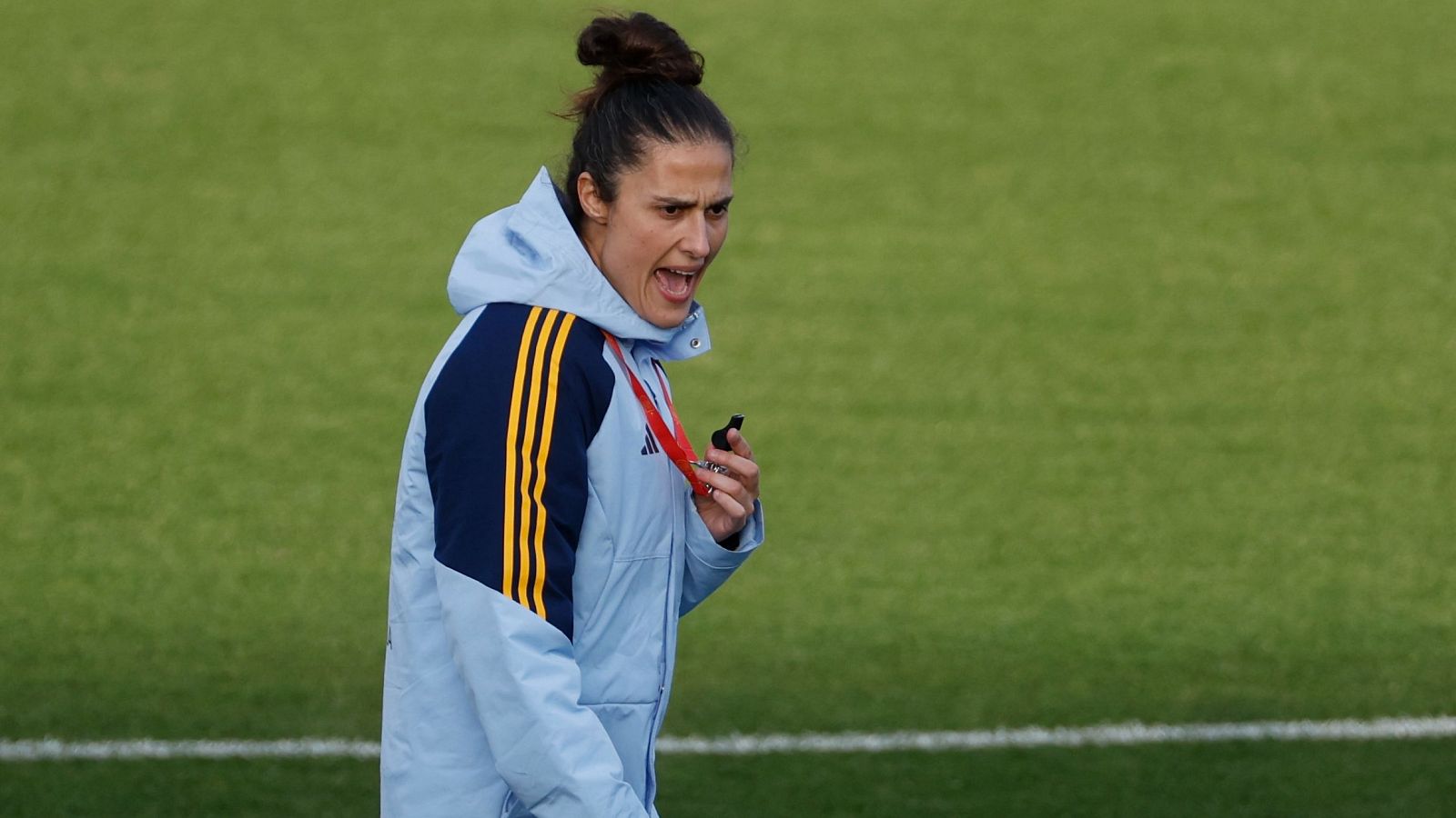 Entrenamiento de la selección española a la Ciudad del Fútbol de las Rozas