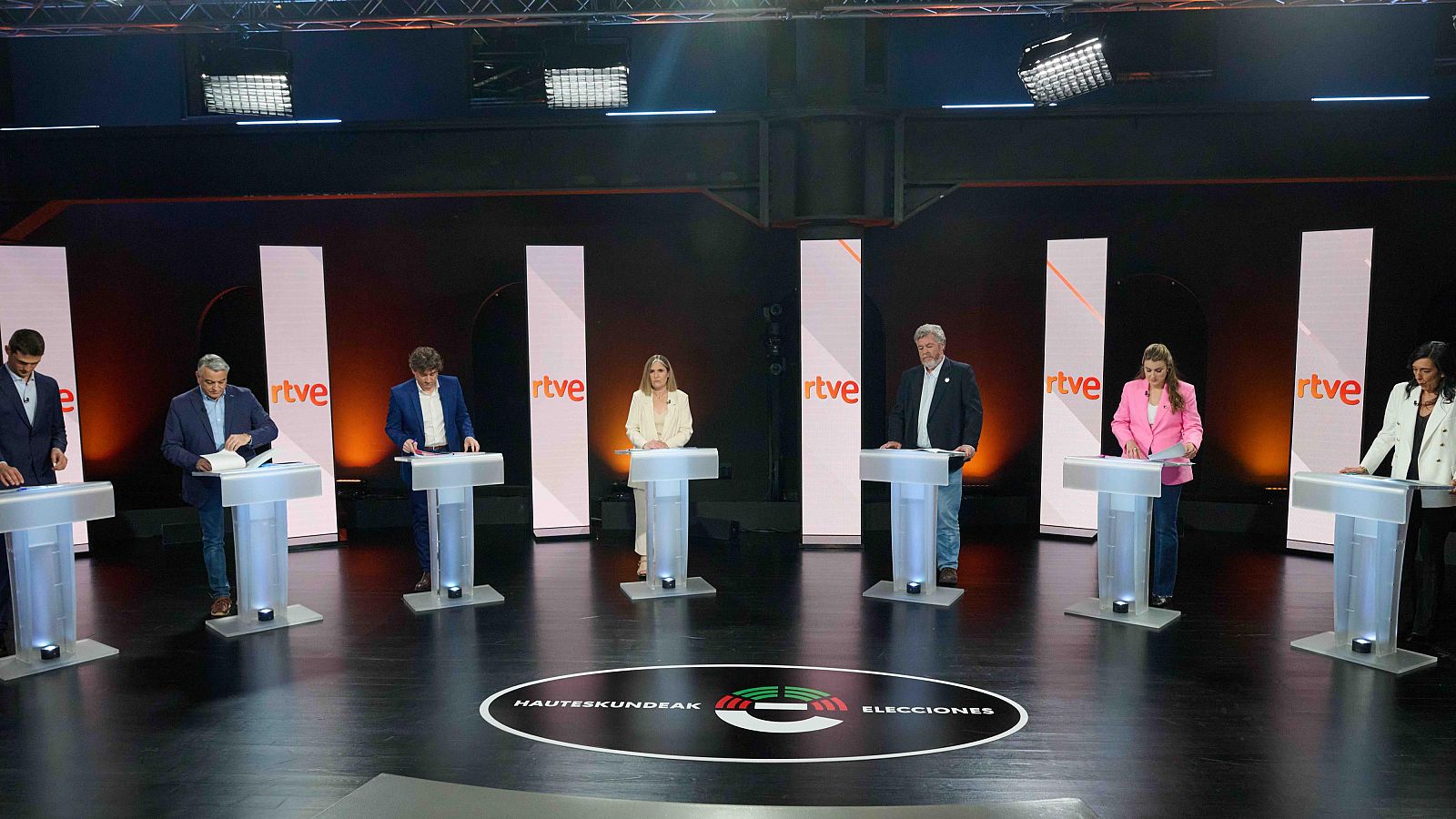 El primer debate de la campaña de las elecciones vascas organizado anoche por RTVE