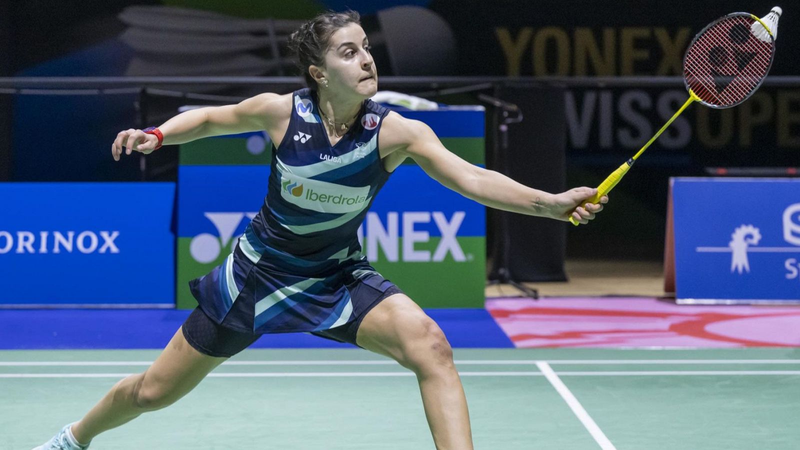 Carolina Marín debuta con victoria en el Europeo de bádminton.