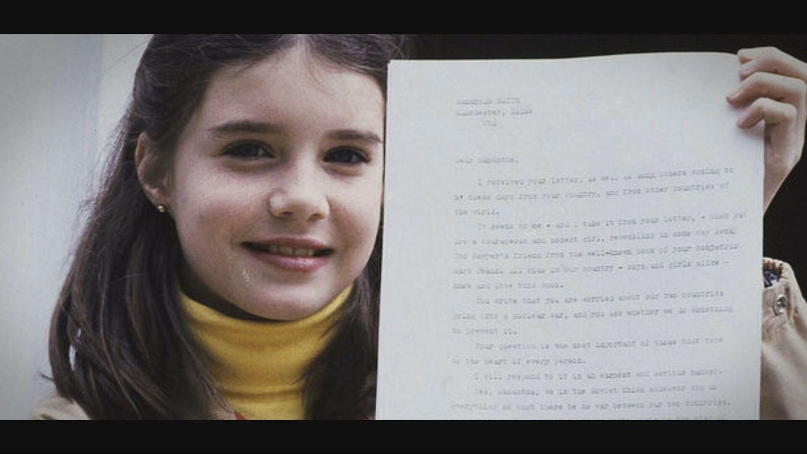 El 28 de abril de 1983, Samantha recibió una carta procedente del Kremlin y firmada por el líder soviético, Yuri Andropov