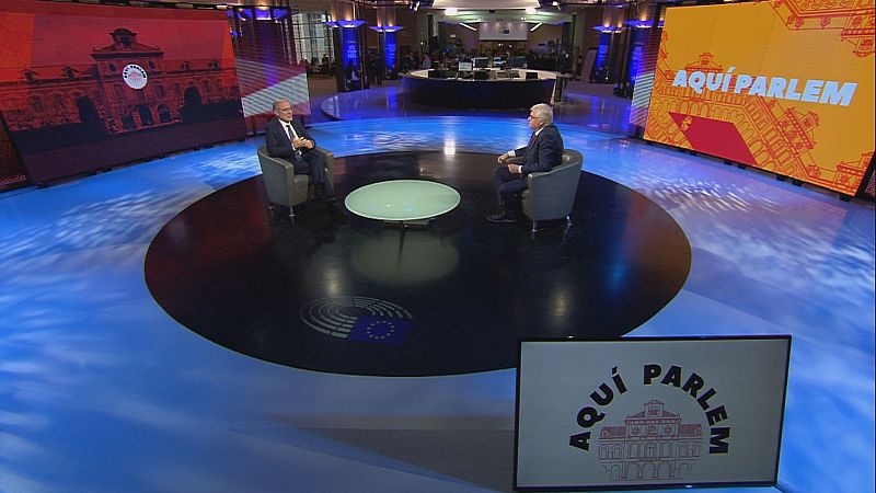 Lluís Falgàs i Jaume Duch al Parlament Europeu