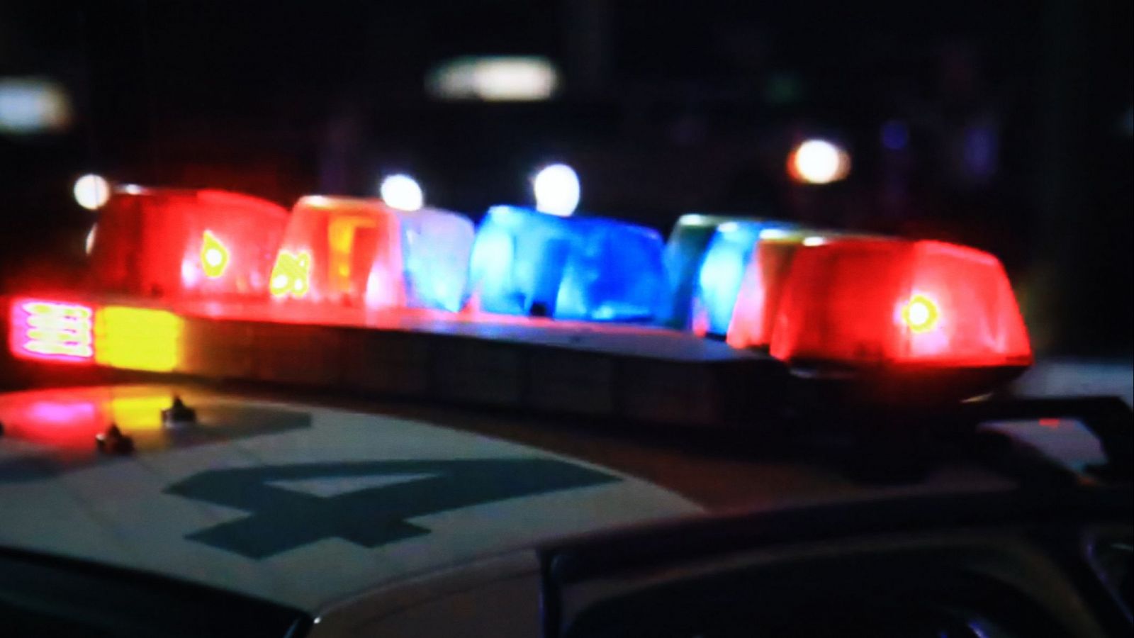 Imagen de archivo de las luces de un coche de policía.