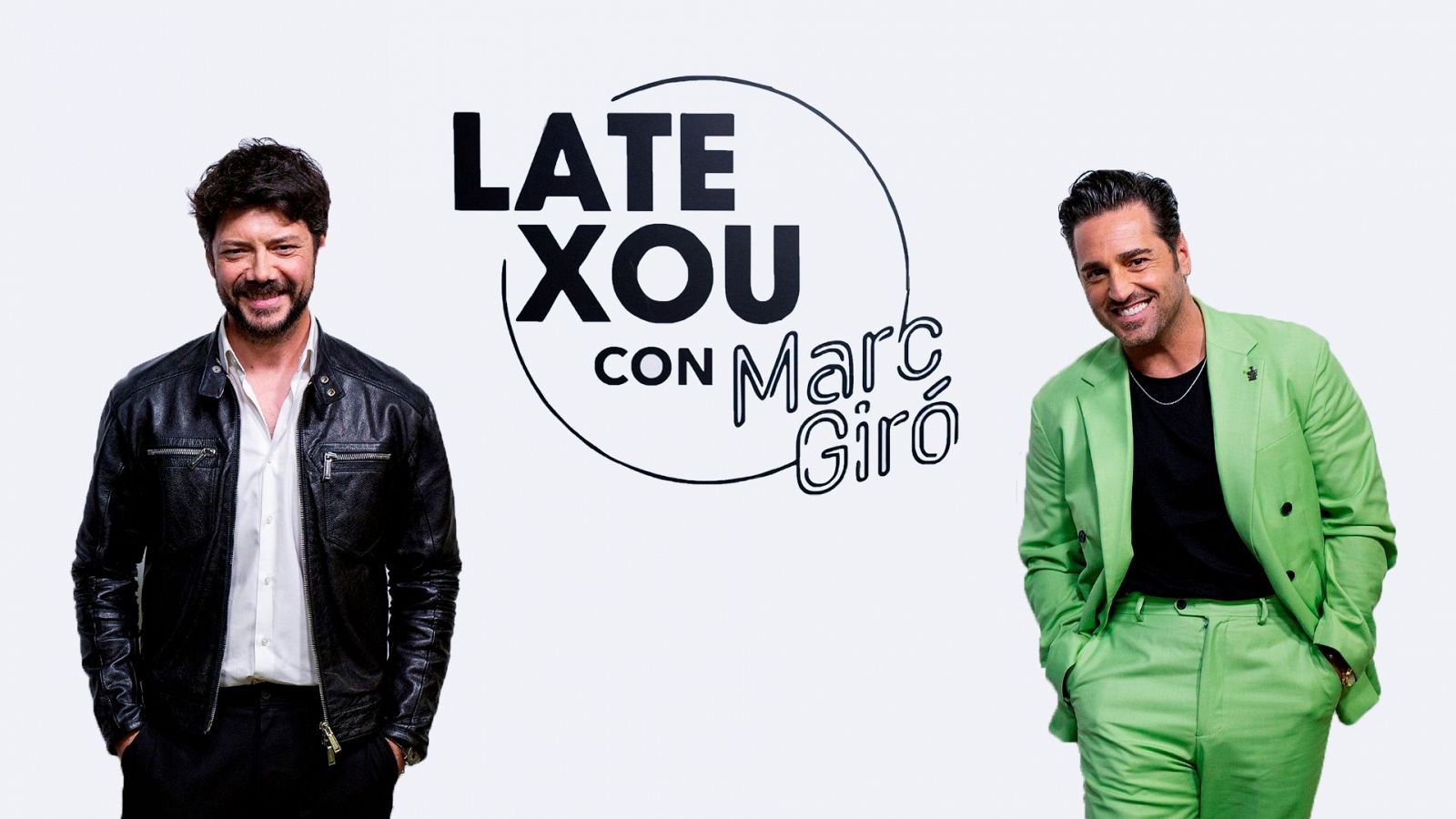 Álvaro Morte y David Bustamante, en 'Late Xou con Marc Giró'