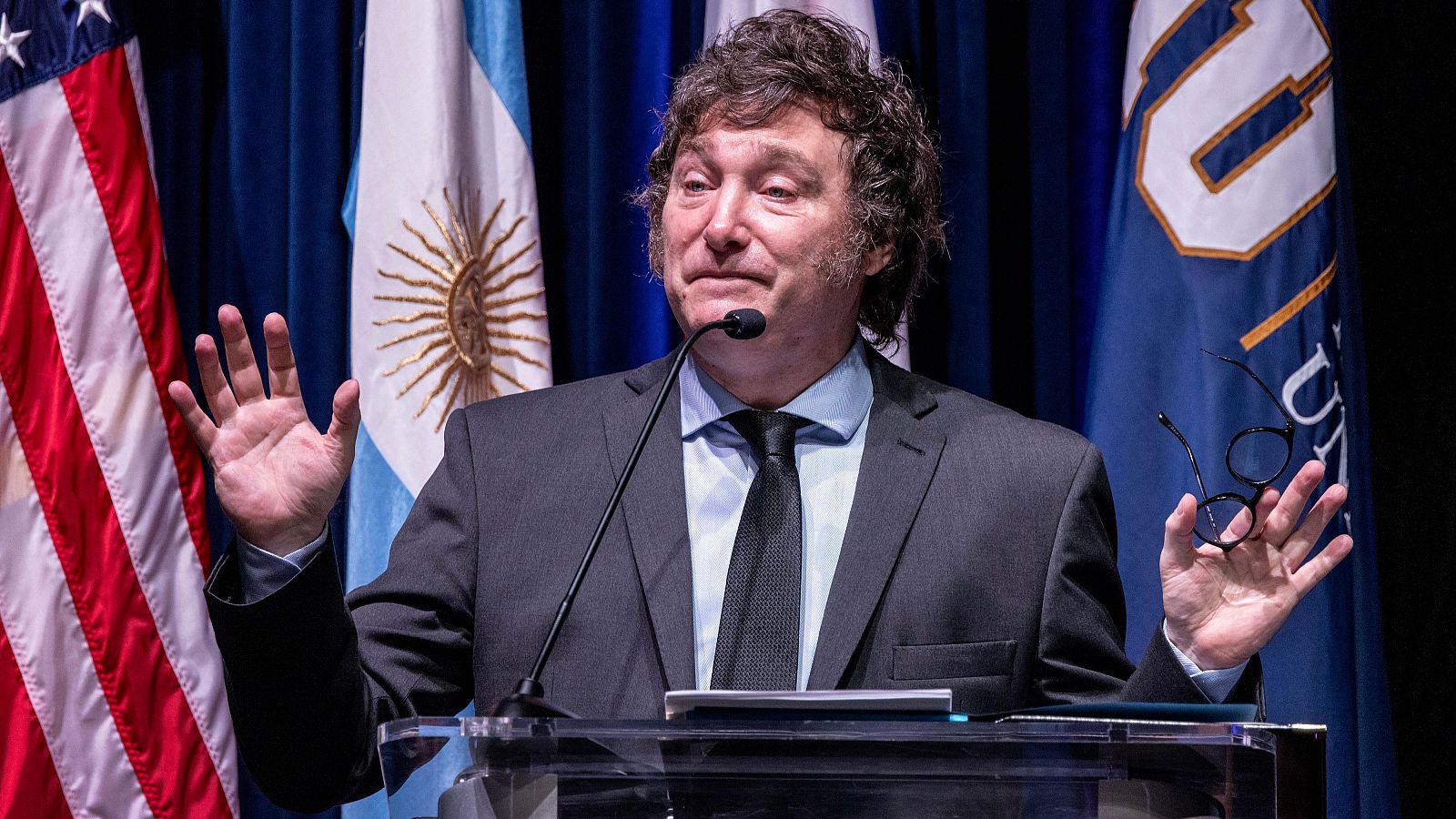 El presidente de Argentina, Javier Milei, en Miami, Florida (Estados Unidos)