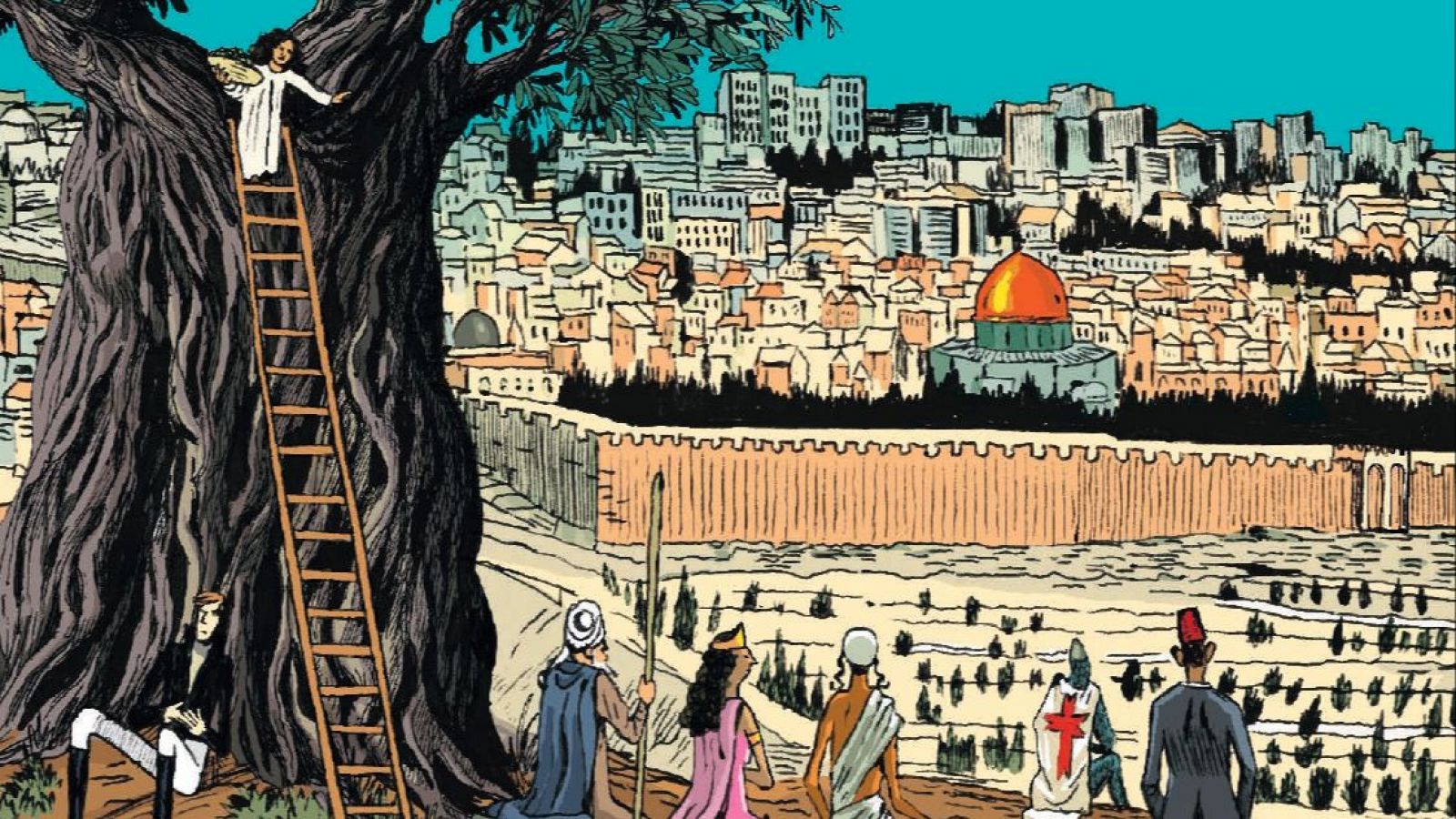 Detalle de la portada de 'Historia de Jerusalén'