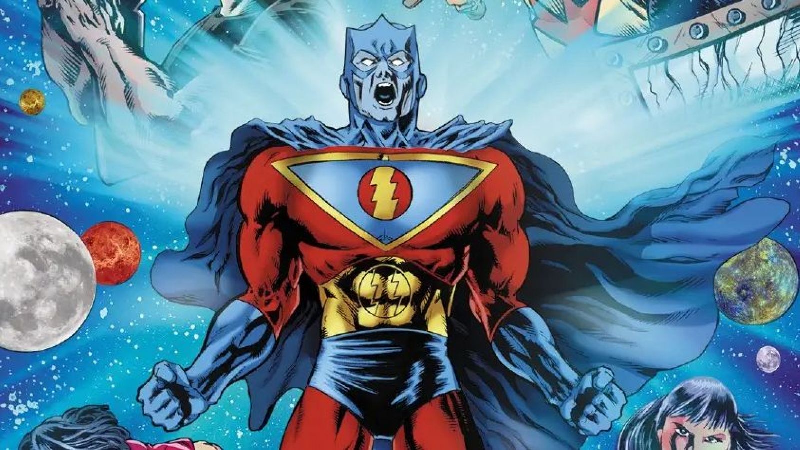 Detalle de una portada del cómic de 'Supersonic Man'