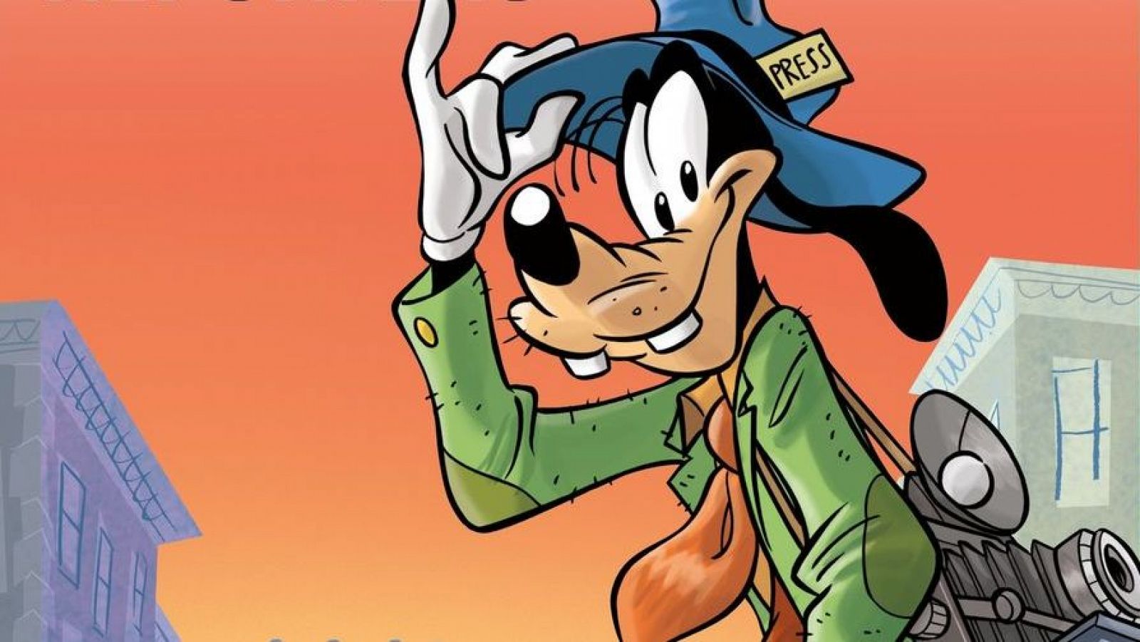 Detalle de la portada de 'Goofy reportero'