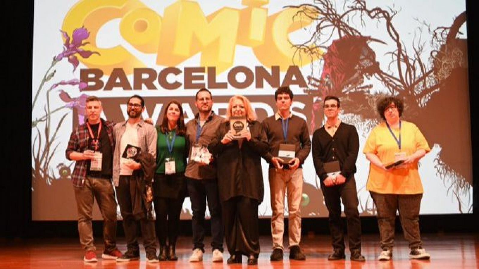 Los premiados en el Comic Barcelona