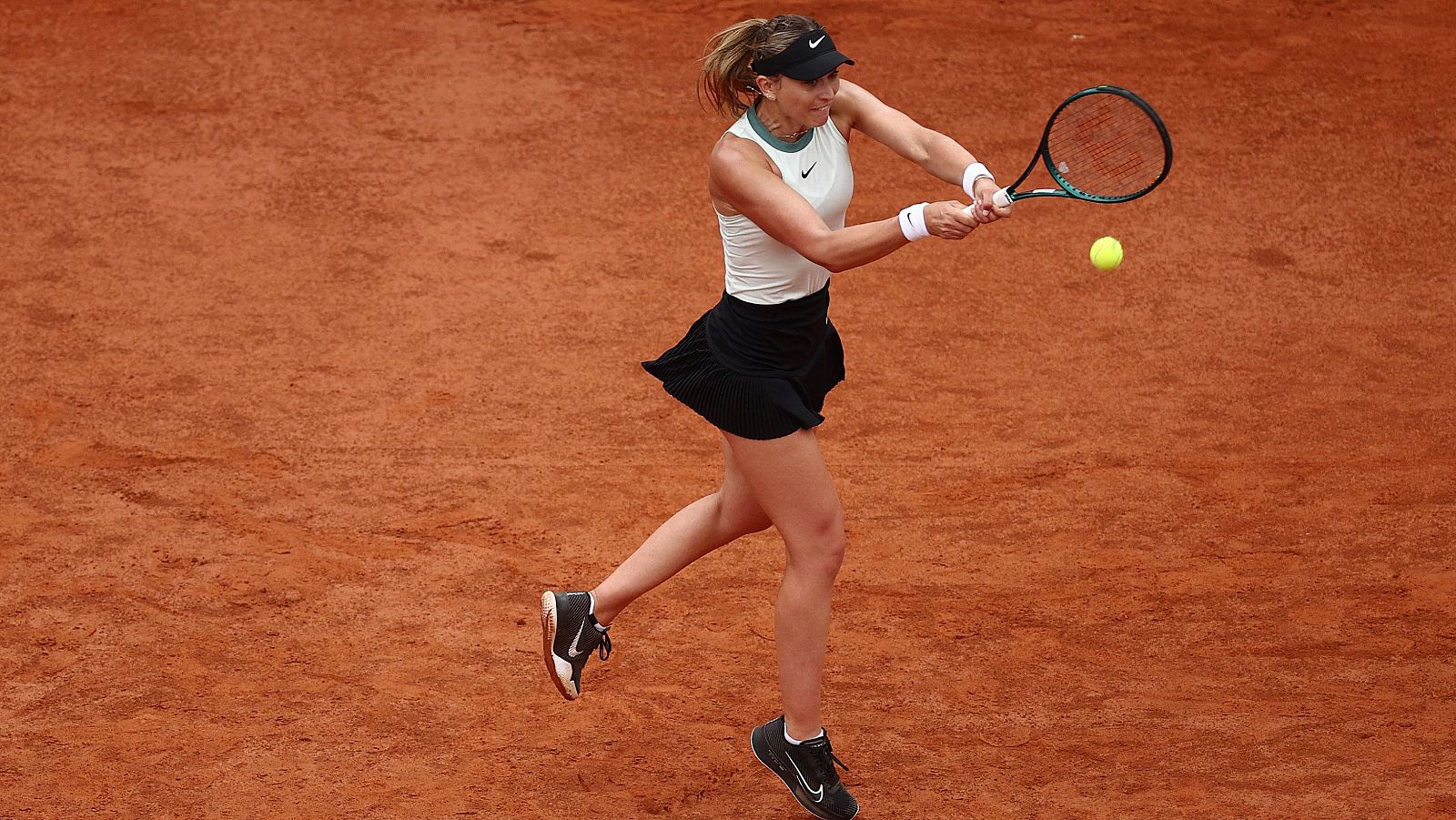 Paula Badosa durante su partido debut en el Master 1.000 de Roma