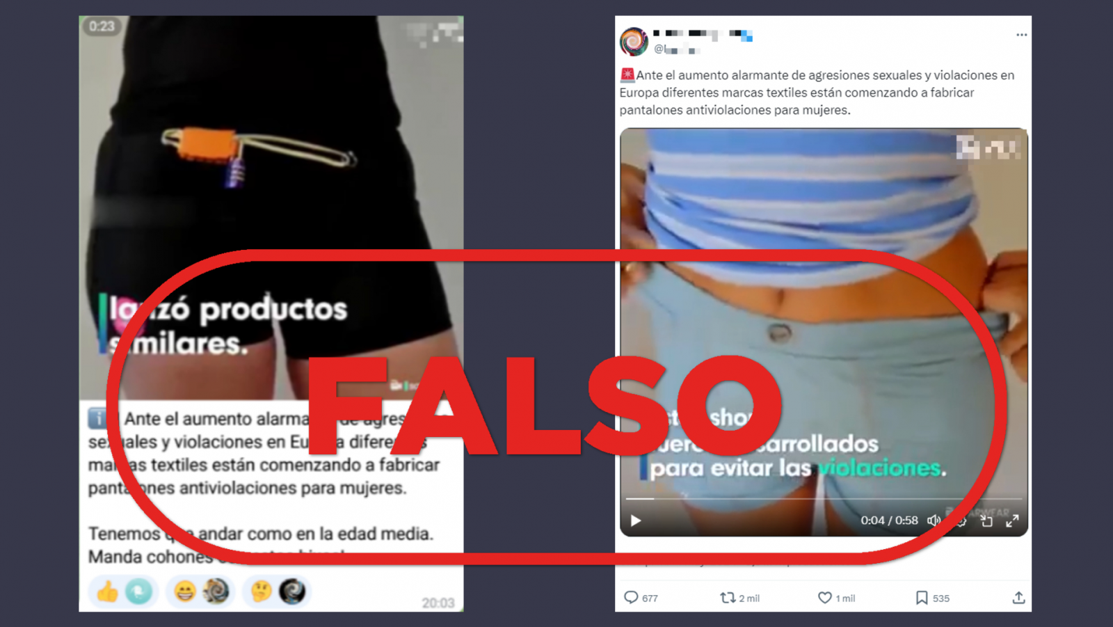 No están fabricando "pantalones antiviolación" por un aumento de agresiones sexuales en Europa