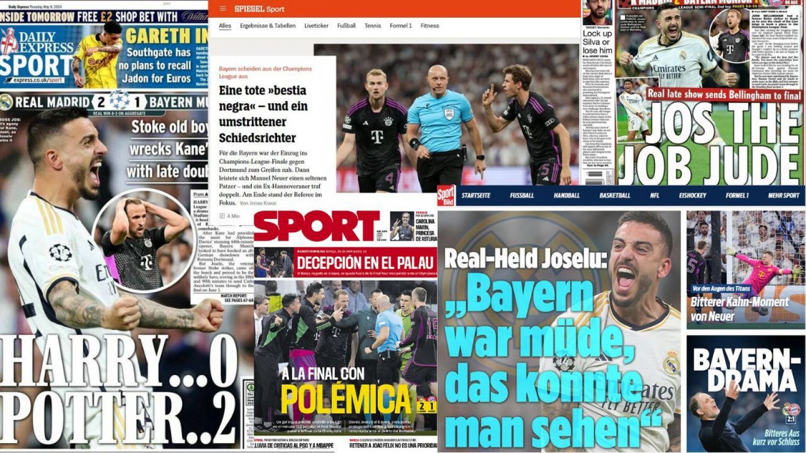 Joselu 'Potter' y un "árbitro polémico": así amanece la prensa deportiva