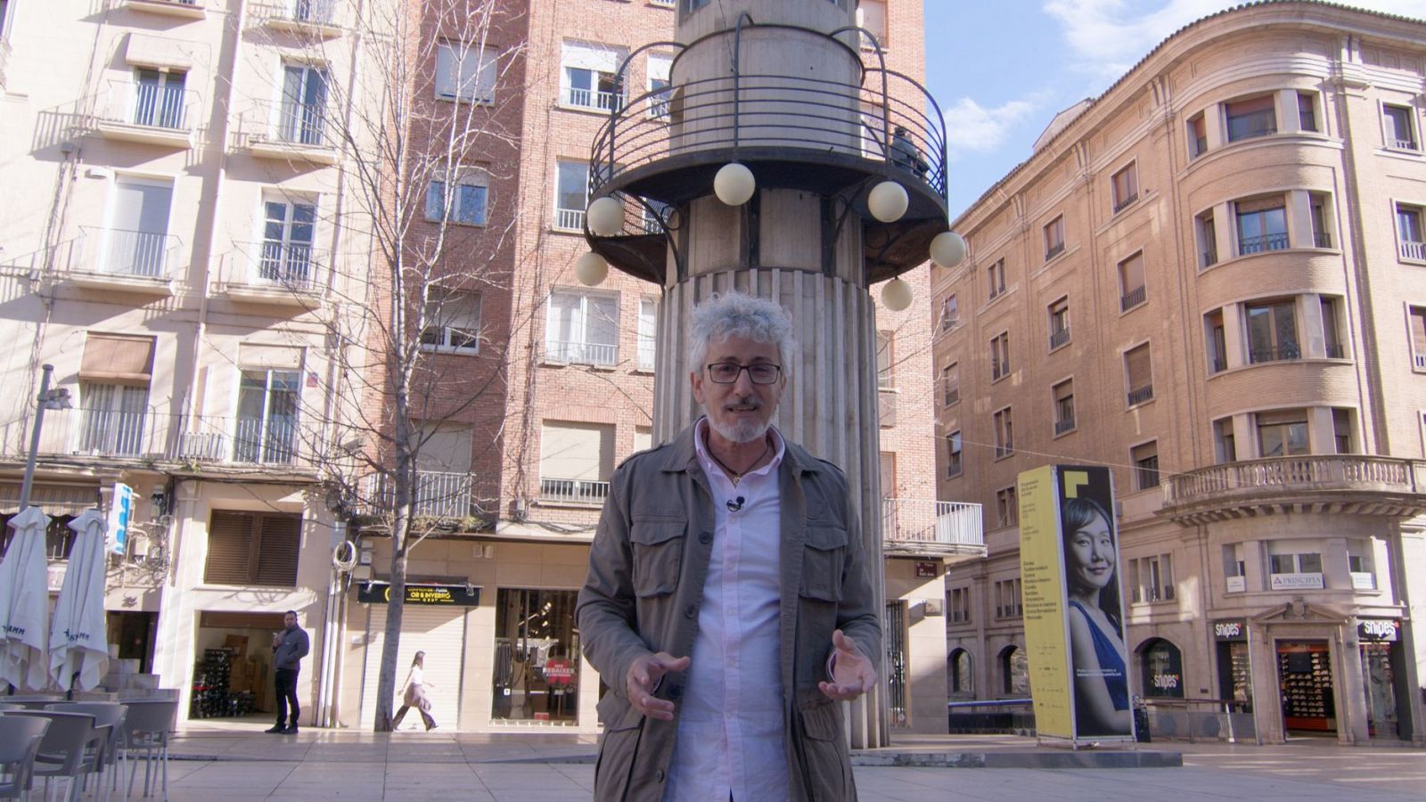 David Fernández a la plaça de Sant Joan de Lleida