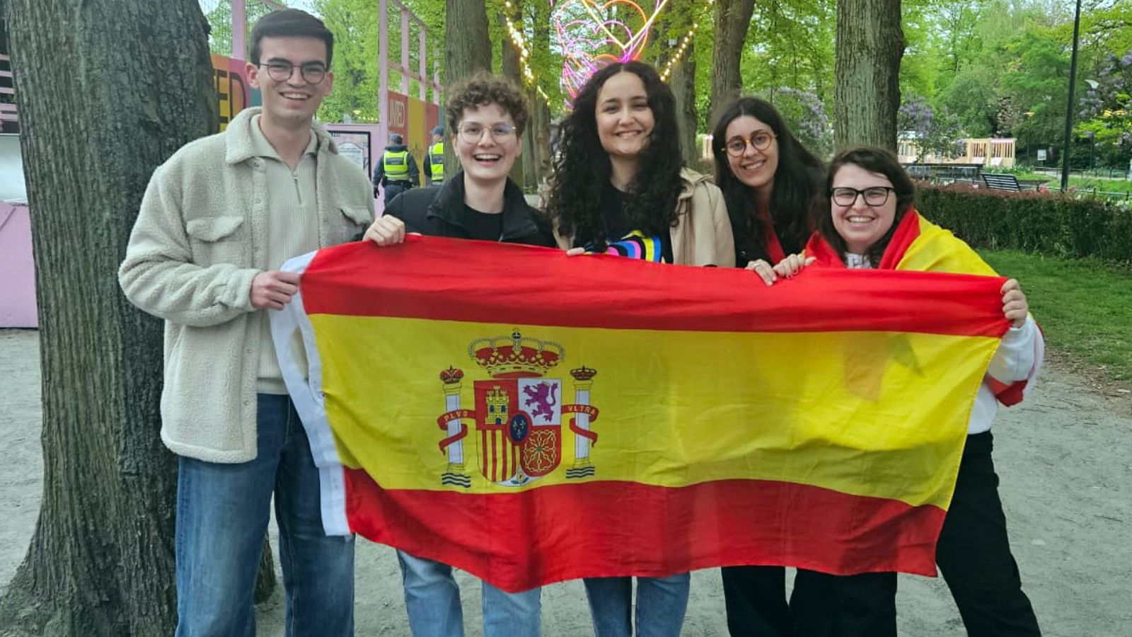 Eurofan españoles 2024 en el Eurovillage de Malmö (Suecia)