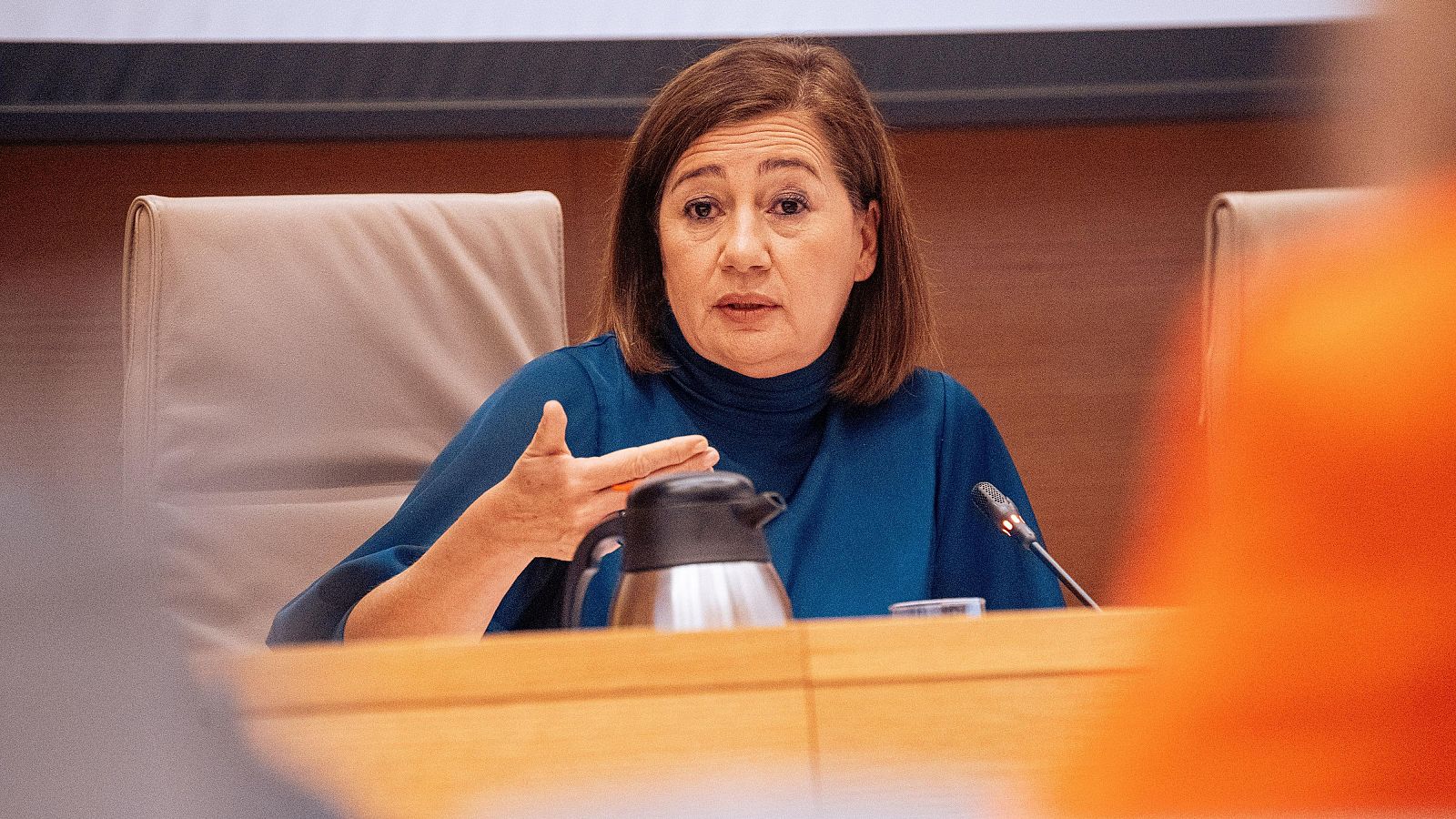 La presidenta del Congreso de los Diputados, Francina Armengol, comparece durante la Comisión sobre mascarillas