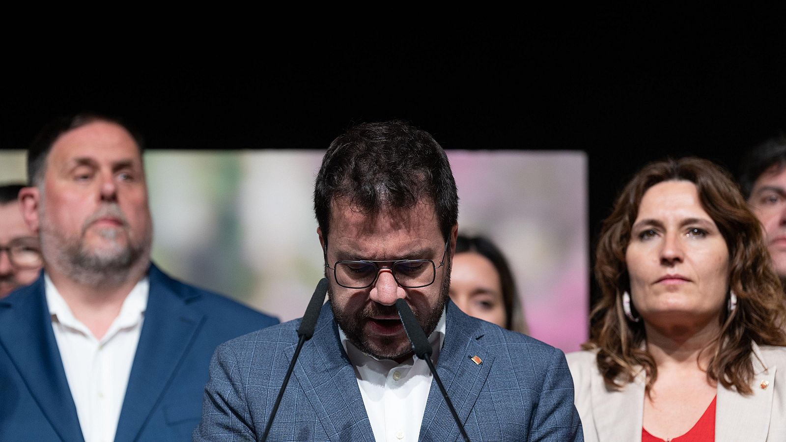 Resultado elecciones catalanas 2024: el presidente de la Generalitat de Catalunya y candidato de ERC a la reelección, Pere Aragonès