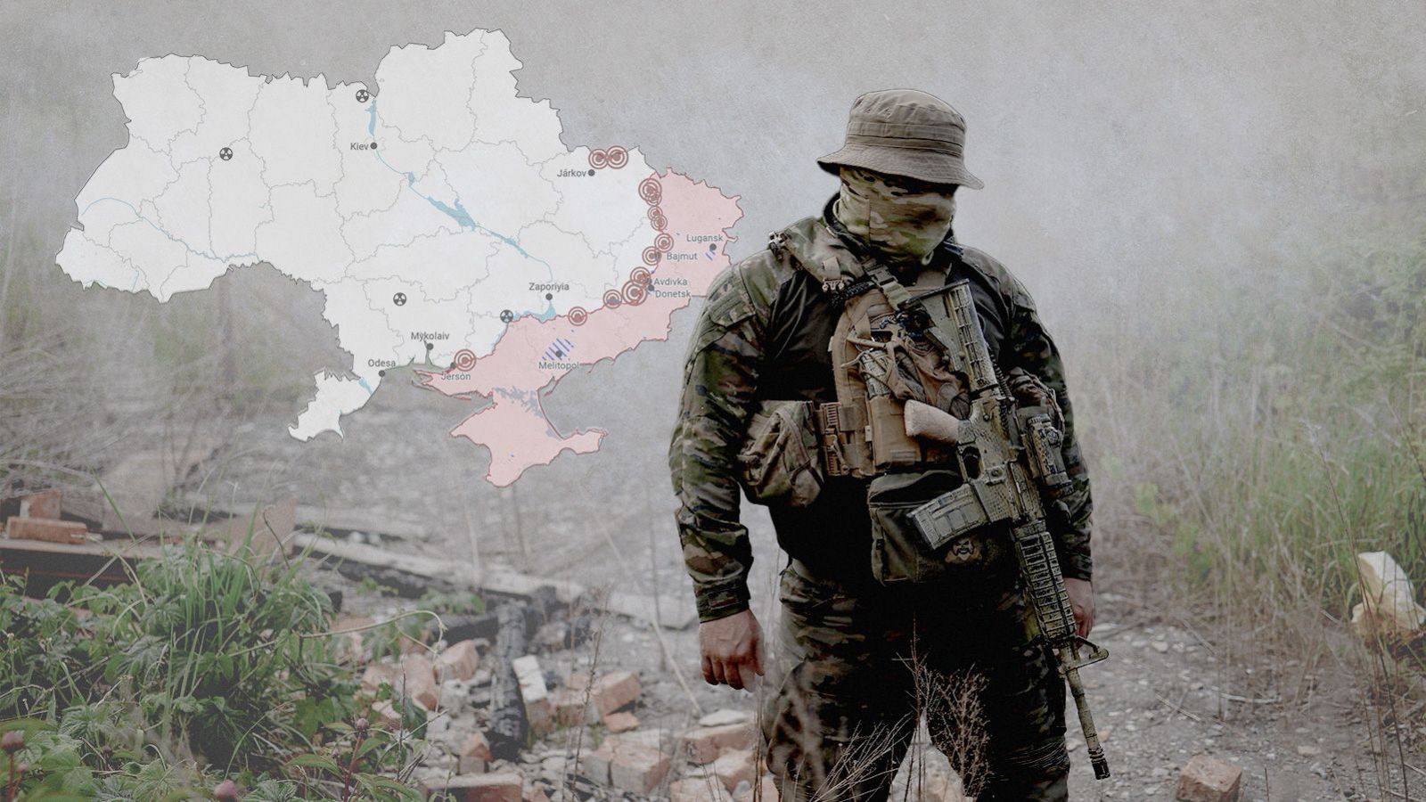 Los mapas de la semana 117ª de la guerra en Ucrania