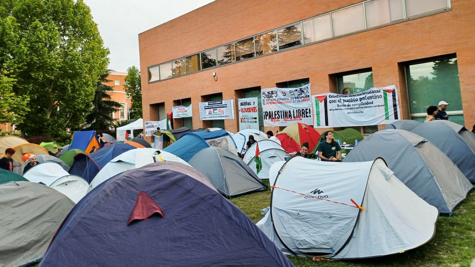 Acampada pro-Palestina de la Universidad Complutense de Madrid