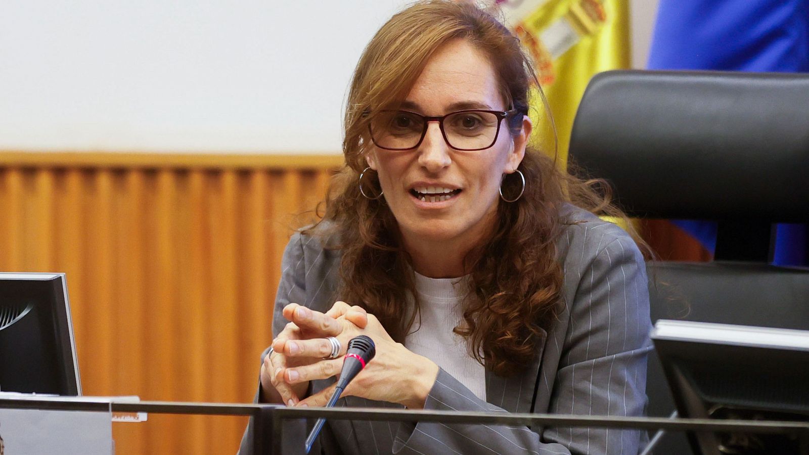 Mónica García durante su participación en la jornada de Atención a la Cronicidad