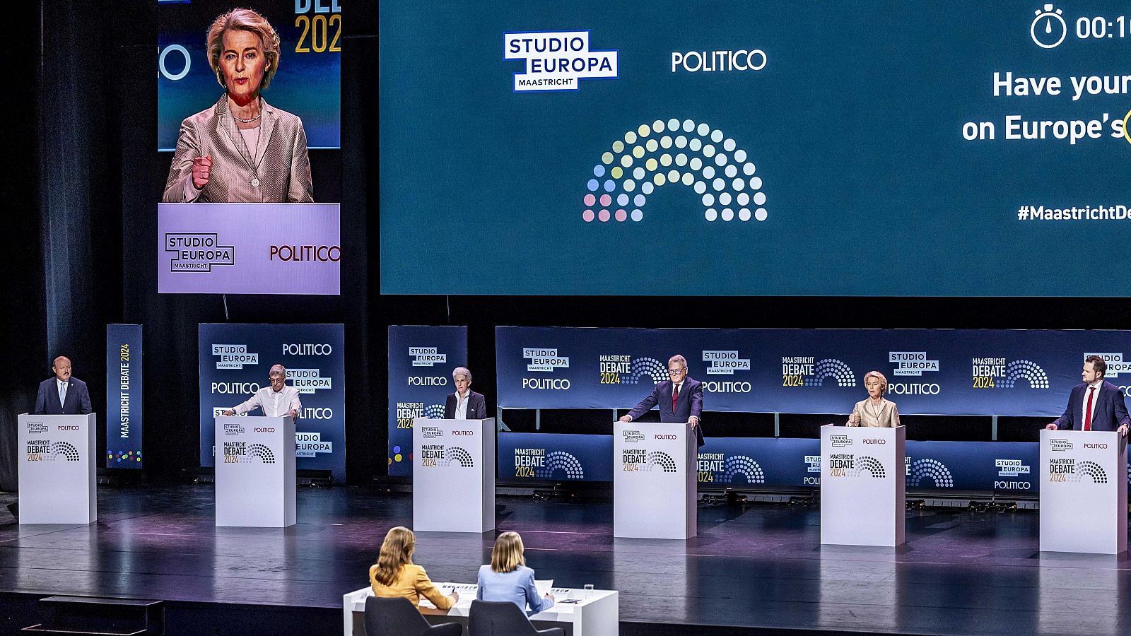 Los candidatos a presidir la Comisión Europea miden fuerzas en el gran debate electoral