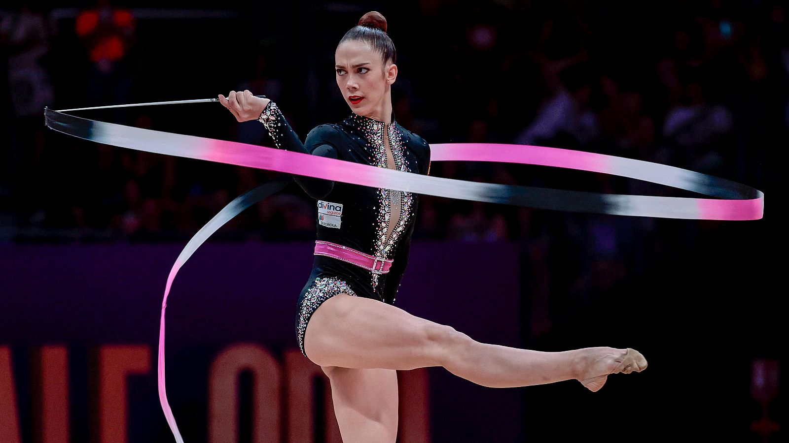 Polina Berezina, en los Campeonatos del Mundo de rimnasia rítmica