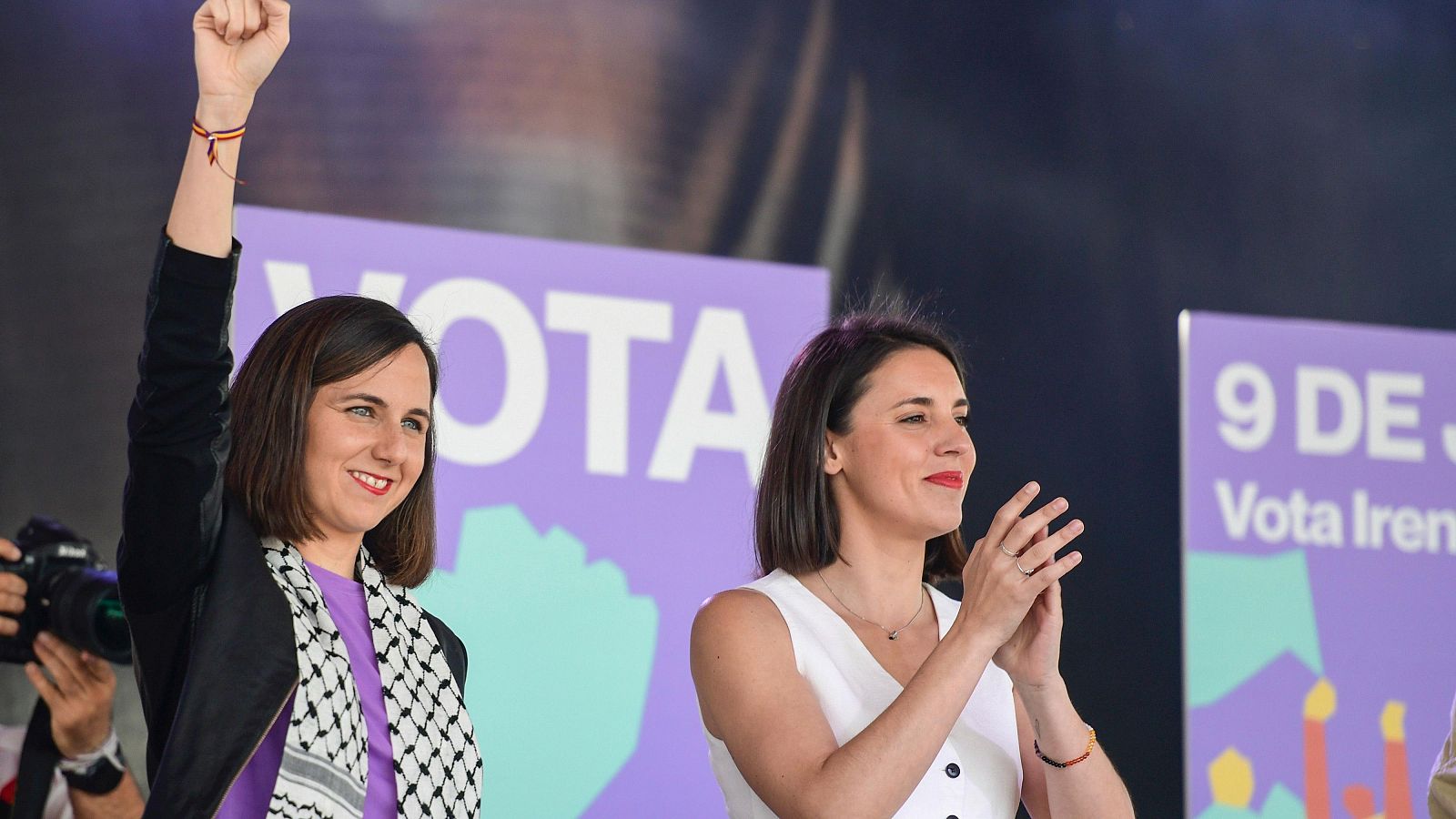 Elecciones europeas 2024: Montero y Belarra claman "por una izquierda transformadora" en un mitin de Podemos
