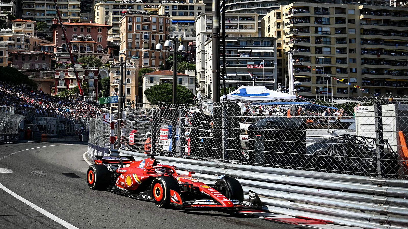 Charles Leclerc en el GP de Mónaco