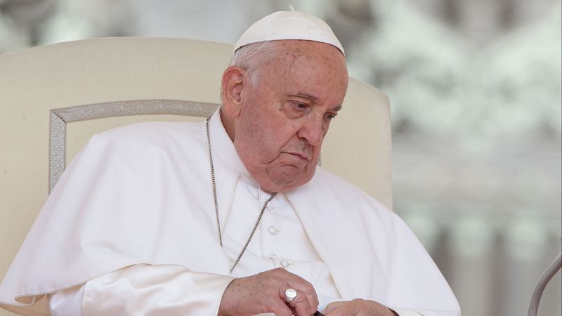 El papa Francisco durante una audiencia en Roma
