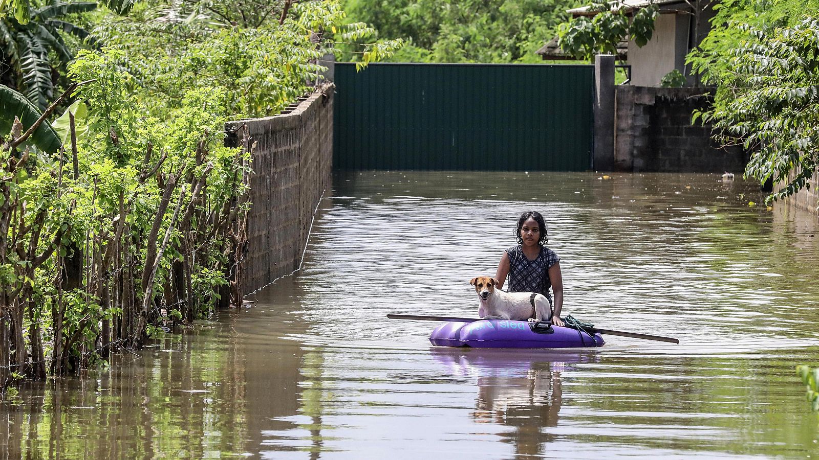 Inundación en la capital de Sri Lanka, Colombo.