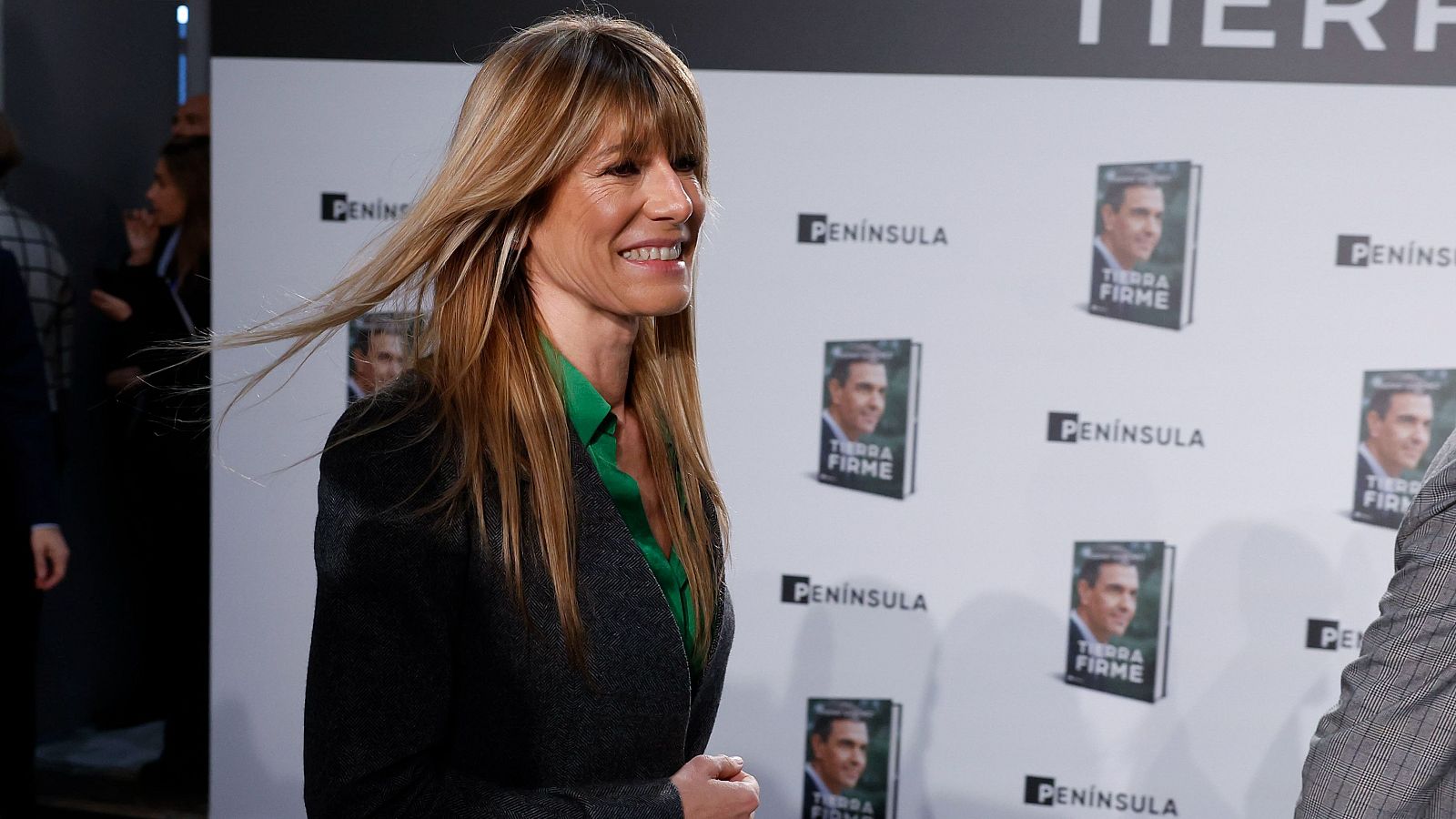 Begoña Gómez, esposa del presidente del Gobierno y secretario general del PSOE, Pedro Sánchez, durante la presentación del segundo libro de Sánchez