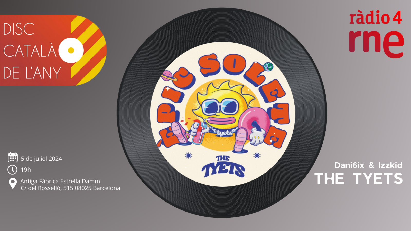 The Tyets, guanyadors del Disc Català de l'Any 2023