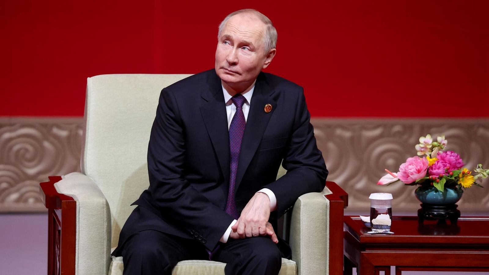 El presidente ruso, Vladímir Putin, durante una visita oficial en Pekín