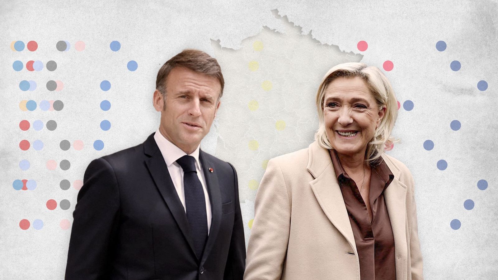 Emmanuel Macron y Marine Le Pen