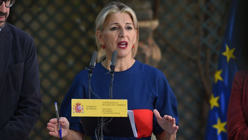 La ministra de Trabajo y Economía Social, Yolanda Díaz, presenta el Plan Estival 2024 de la Inspección de Trabajo y Seguridad Social.