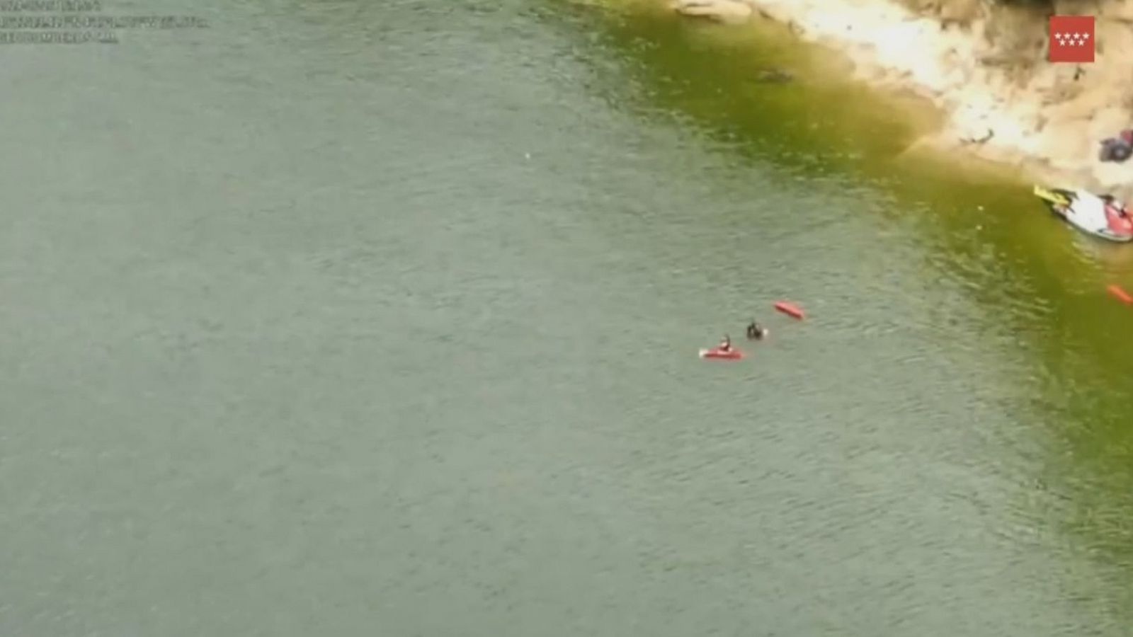 Búsqueda de un joven en el pantano de San Juan (Madrid)