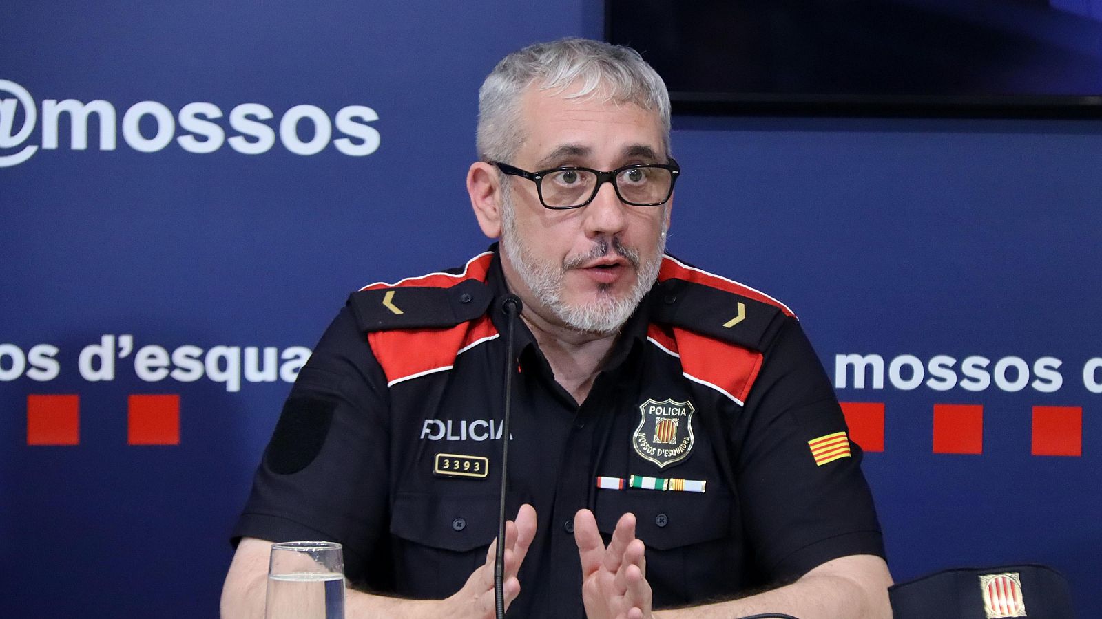 El caporal dels Mossos d'Esquadra David López, un dels responsables de la investigació