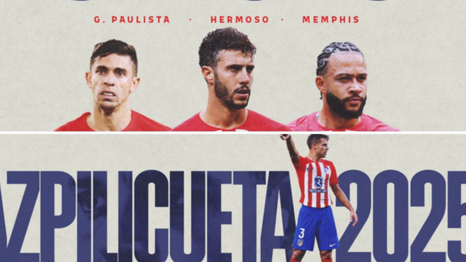 Hermoso, Memphis y Paulista abandonan el Atlético de Madrid