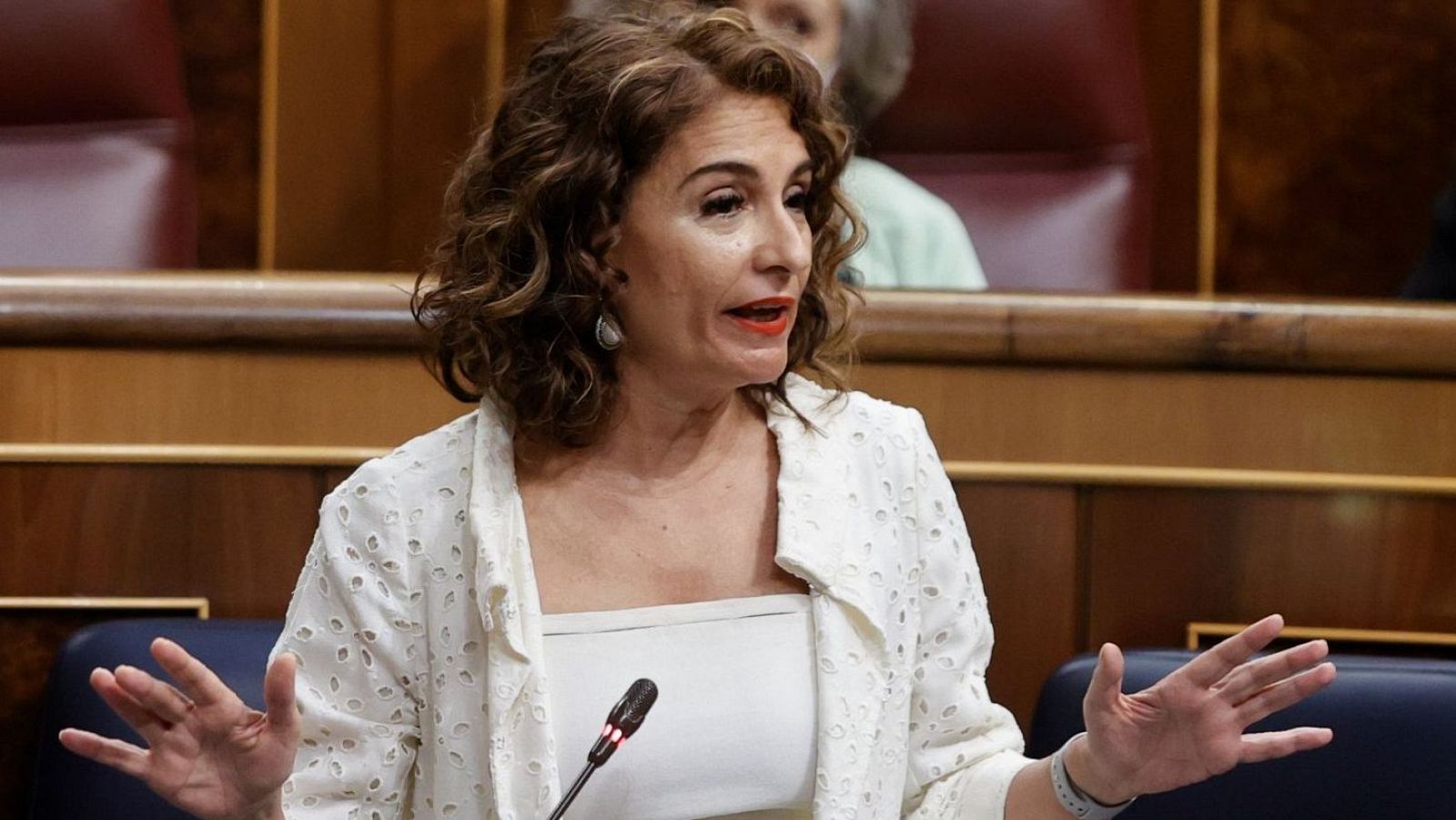 La vicepresidenta primera del govern espanyol, María Jesús Montero, en una fotografia d'arxiu, al Congrés