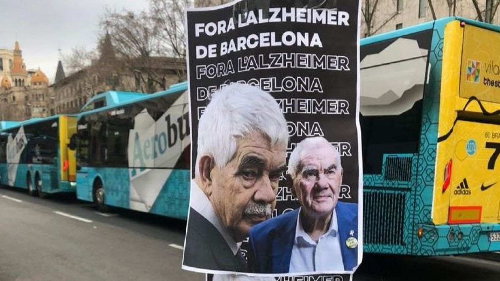 Un dels cartells despectius contra els germans Maragall que van aparèixer a diversos indrets de Barcelona