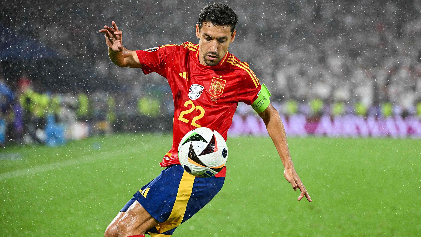 Jesús Navas, en la Eurocopa 2024.