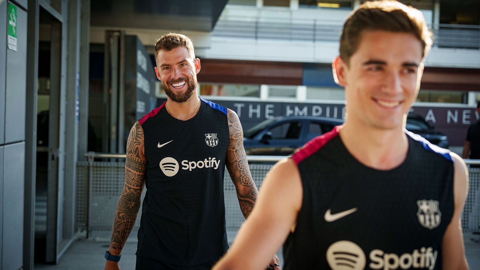 Pretemporada FC Barcelona: Iñigo y Gavi