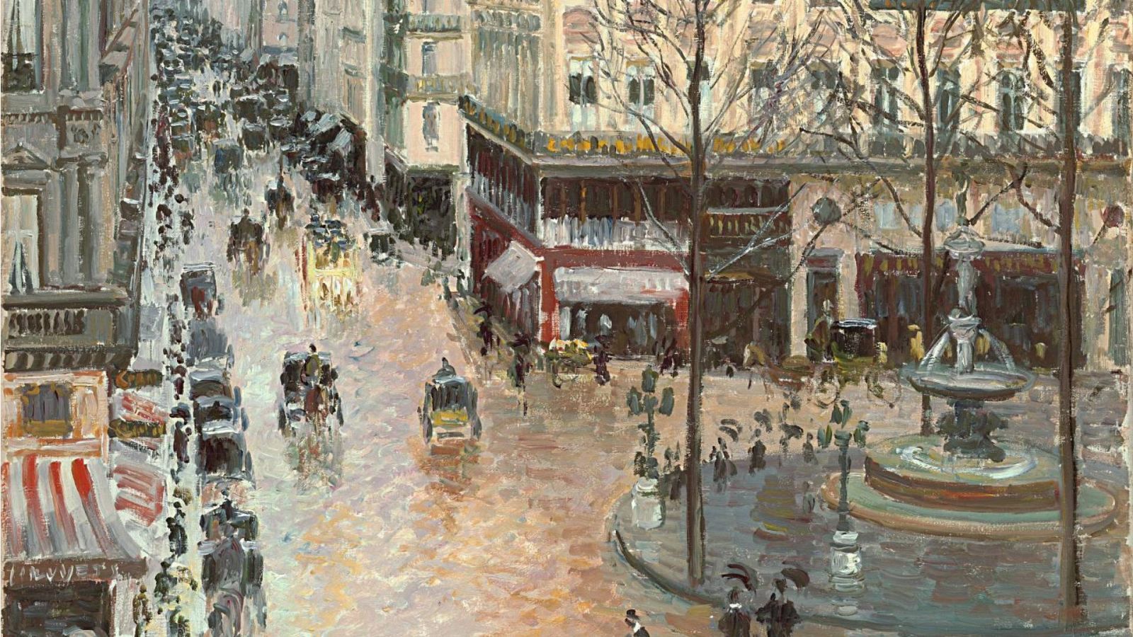 Rue Saint-Honoré por la tarde. Efecto de lluvia