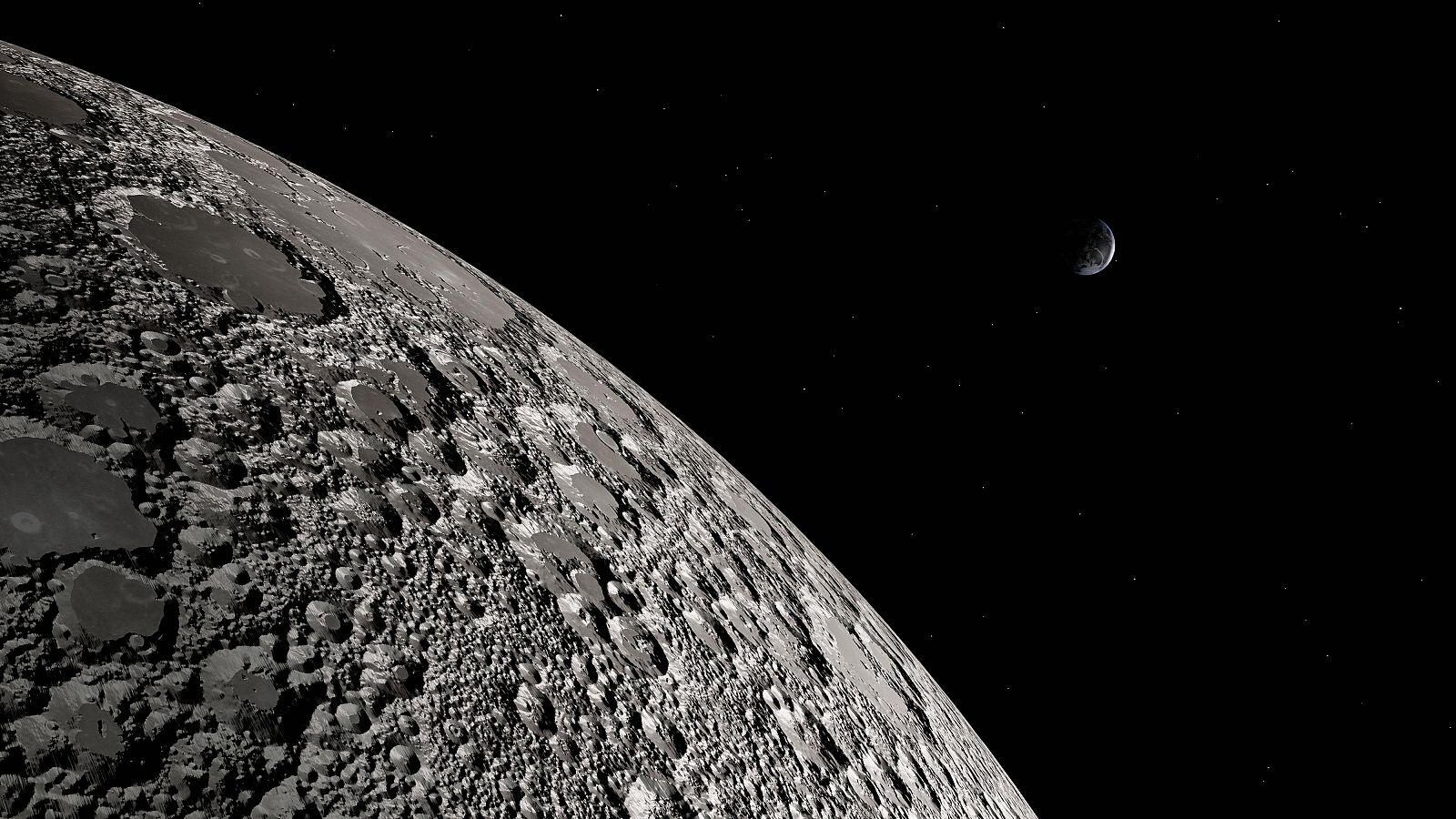 Foto superficie de la Luna / GETTY IMAGES