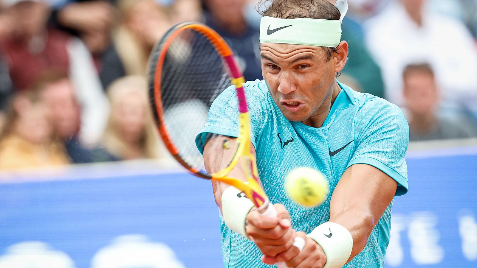 Rafa Nadal en el torneo de Bastad (AP)