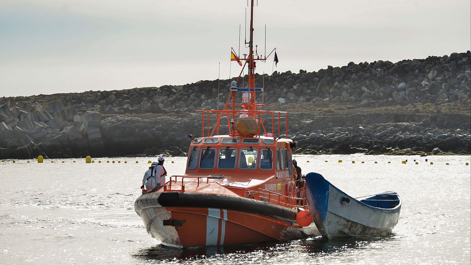 Una embarcación de Salvamento Marítimo en las Islas Canarias