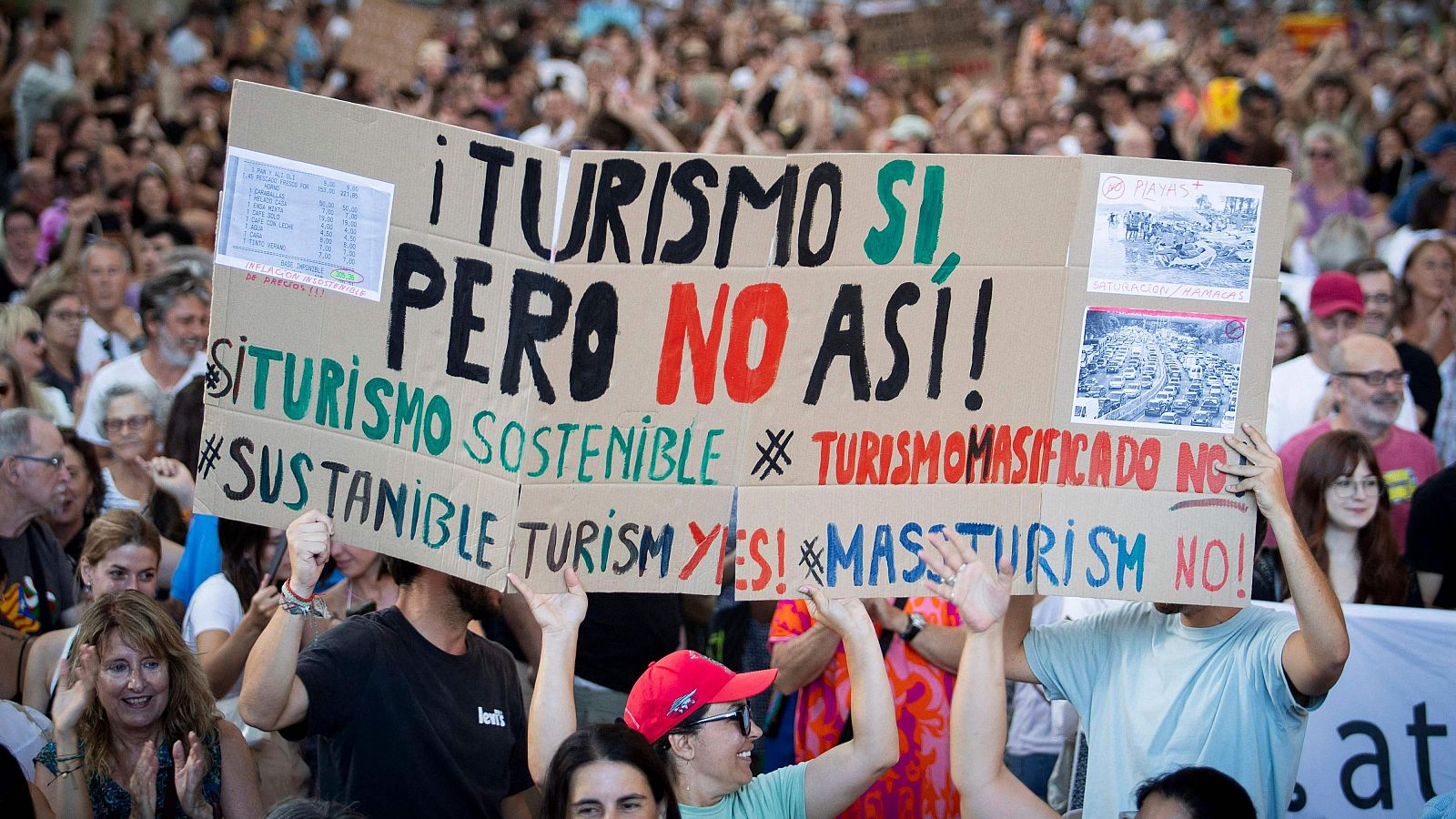 Protesta en Palma contra el turismo masivo