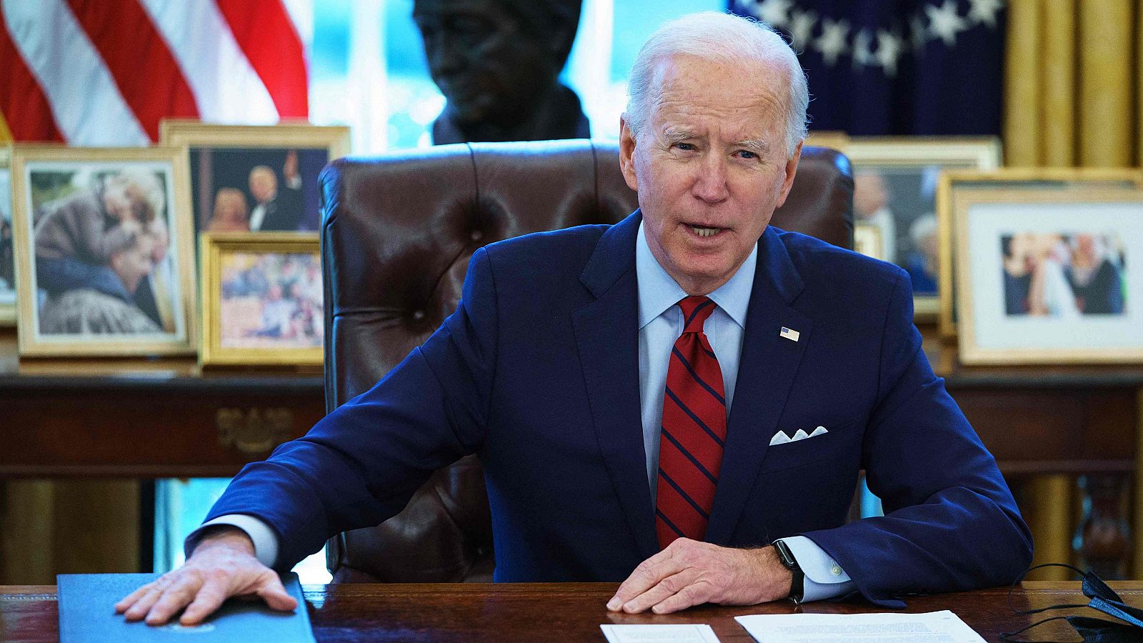 El presidente estadounidense, Joe Biden, en la Casa Blanca