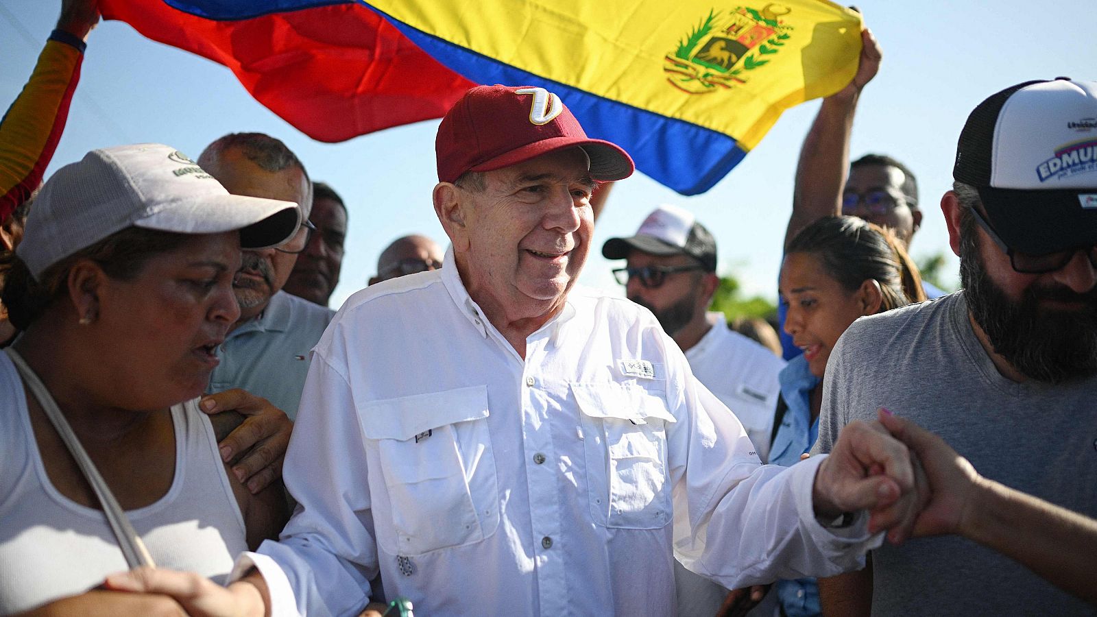 El candidato de la Plataforma Unitaria Democrática, Edmundo González Urrutia, en Venezuela