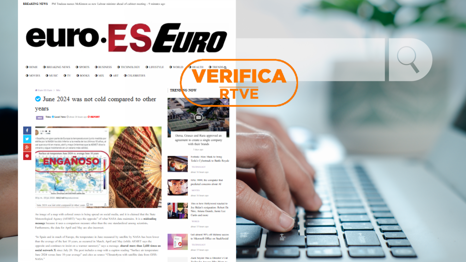 Cuidado: esta página web copia contenidos de RTVE