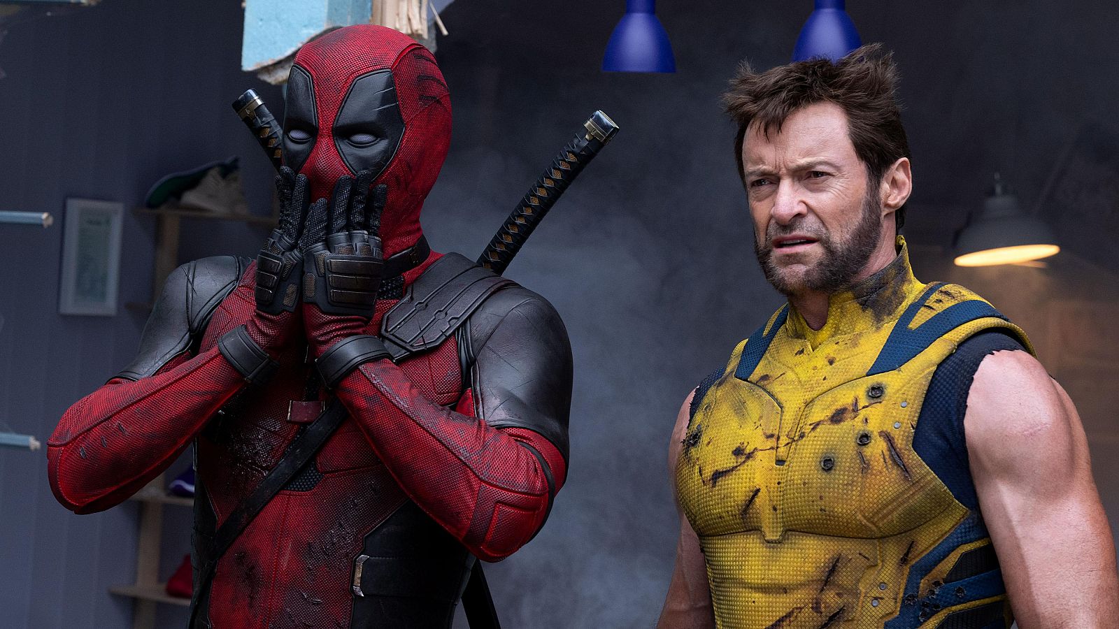 Ryan Reynolds y Hugh Jackman en 'Deathpool y Lobezno'