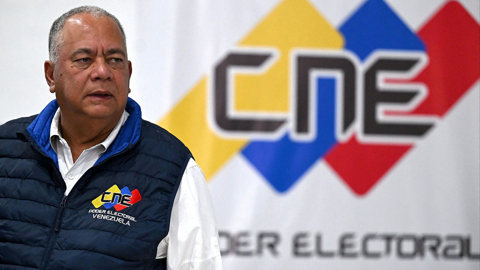 El presidente del Consejo Nacional Electoral de Venezuela, Elvis Amoroso